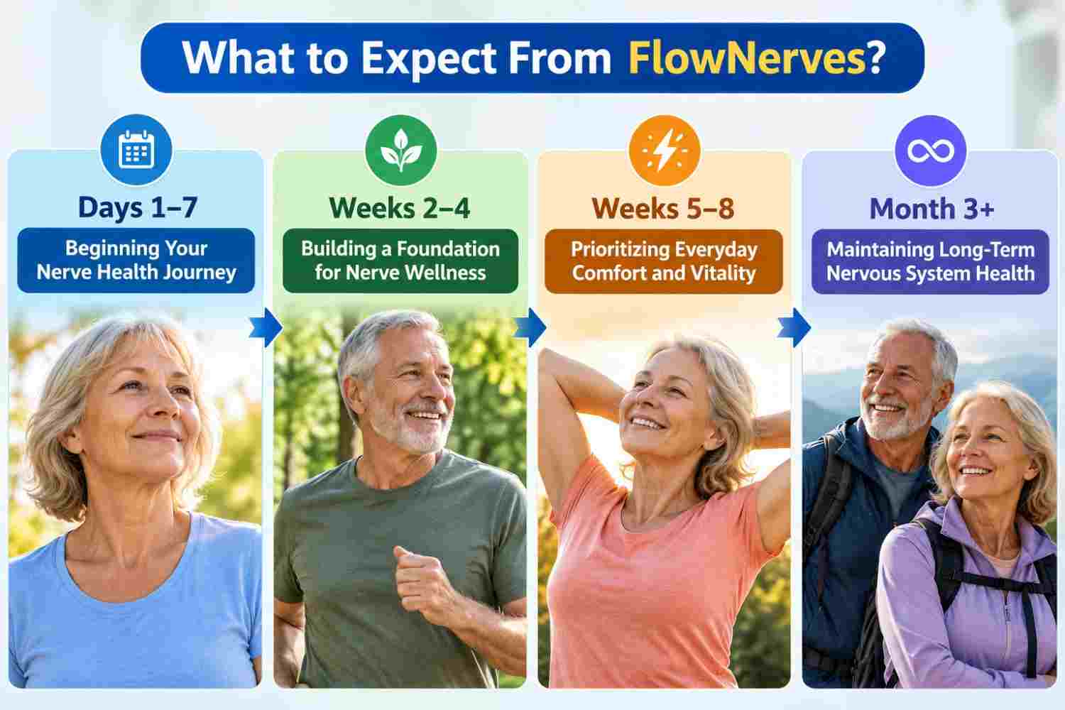 FlowNerves Wellness Journey Timeline